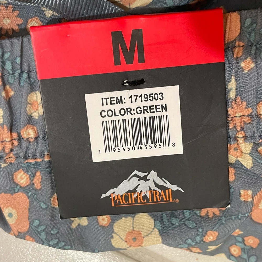 Pacific Trail Floral Mini Skirt - Blue and Tan - Picture 3 of 3